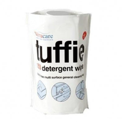 Tuffie Detergent Wipes 901DW150FC, Tub of 150