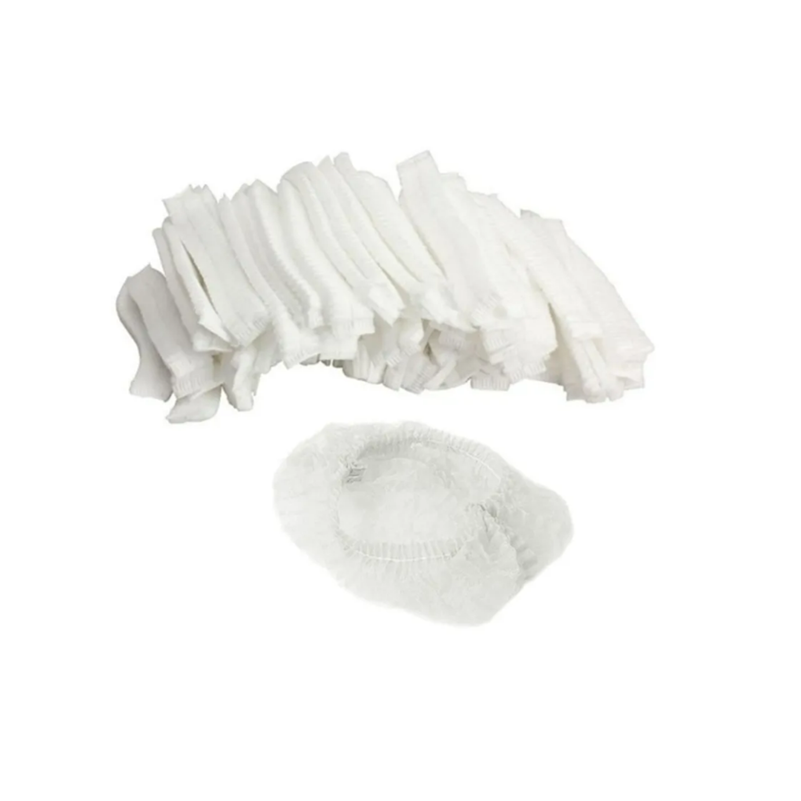 Disposable Non Woven Crimped Hair Nets Double Elastic CTN Of 2000