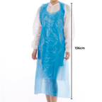 Disposable Waterproof PE Apron Blue CTN Of 500 1000