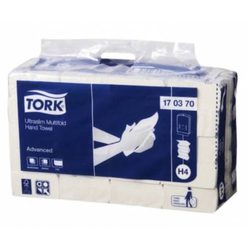 Towel Ultraslim Tork 21x24cm 150S 170370 CTN20