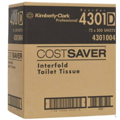 Toilet Tissue Interfold 200S 4301 CTN72