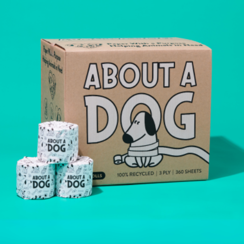 Toilet Roll 3 Ply 100 Recycled PAper About A Dog C48