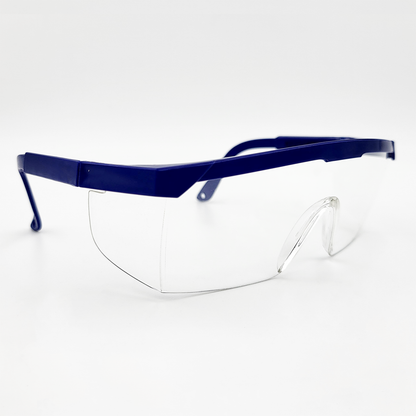 Safety Glasses, Blue Frame Clear lens, Ctn of 480