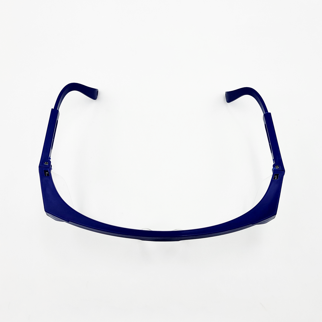 Safety Glasses Blue Frame Clear Lens CTN Of 480
