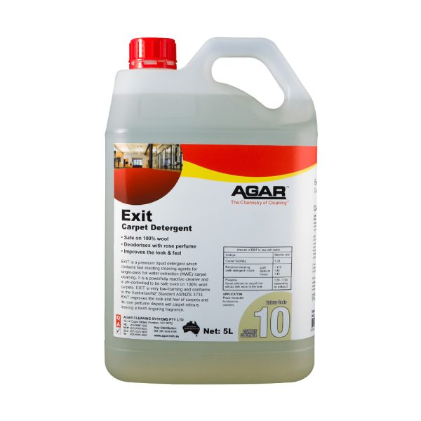 Exit Carpet Detergent Agar