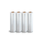 Clear Hand Stretch Film Pallet Wrap 500mm x 300m x 23um, Carton of 4